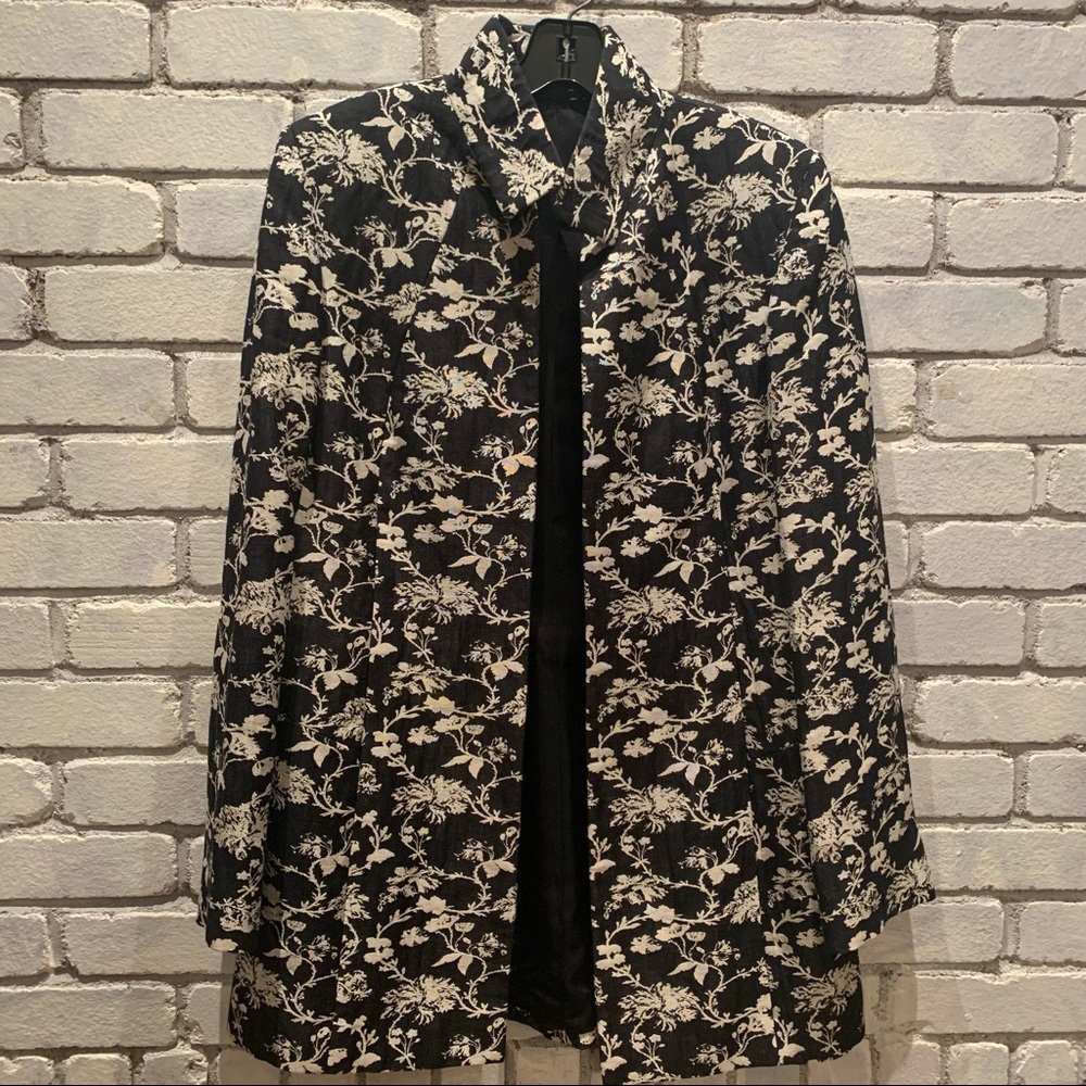 Linda Allard Ellen Tracy Open Front Blazer Jacket